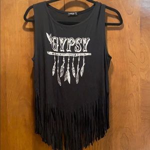 Black gypsy shirt